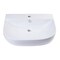 Alfi Brand ALFI brand AB111 24" White D-Bowl Porcelain Wall Mount Bath Sink AB111 - alternate 2